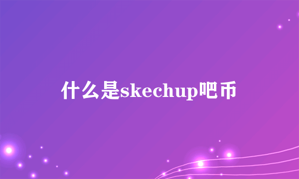 什么是skechup吧币