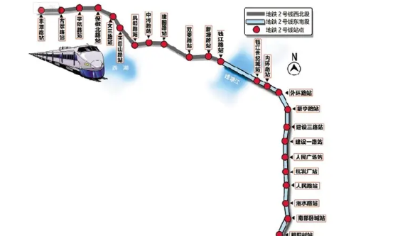 地铁2号线全程站点