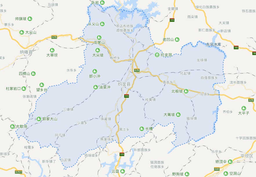 织金县地图