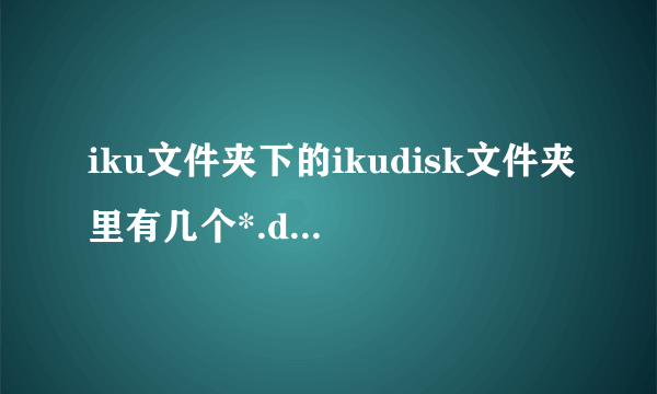 iku文件夹下的ikudisk文件夹里有几个*.dat缓冲文件？