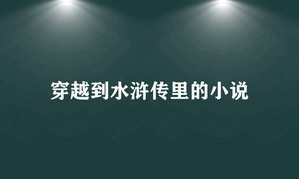 穿越到水浒传里的小说