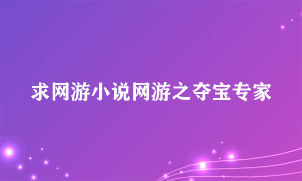 求网游小说网游之夺宝专家