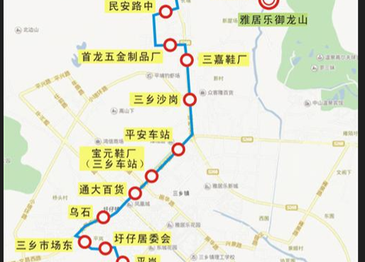 601公交车路线路线图