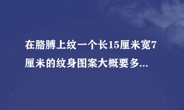 在胳膊上纹一个长15厘米宽7厘米的纹身图案大概要多少钱？在南京