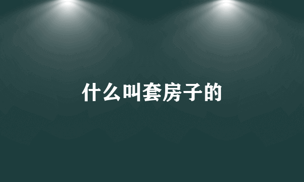 什么叫套房子的