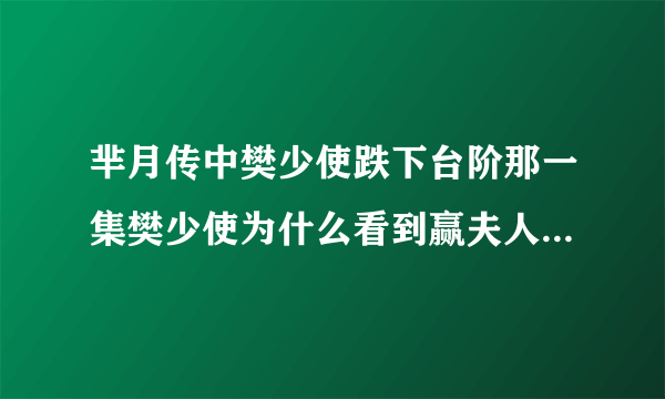 芈月传中樊少使跌下台阶那一集樊少使为什么看到赢夫人来就吓得后退，伸脚绊她的太监是谁致使的？