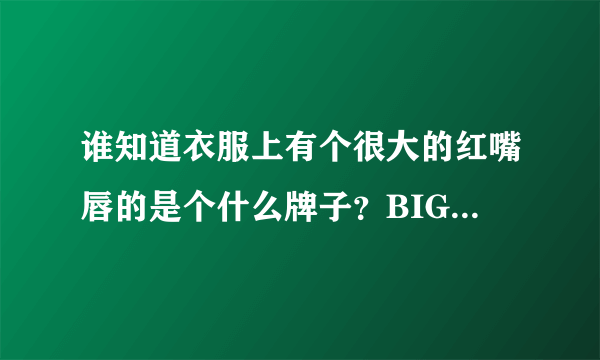 谁知道衣服上有个很大的红嘴唇的是个什么牌子？BIGBANG的权志龙很多衣服上都有这个标志