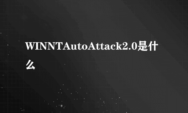 WINNTAutoAttack2.0是什么