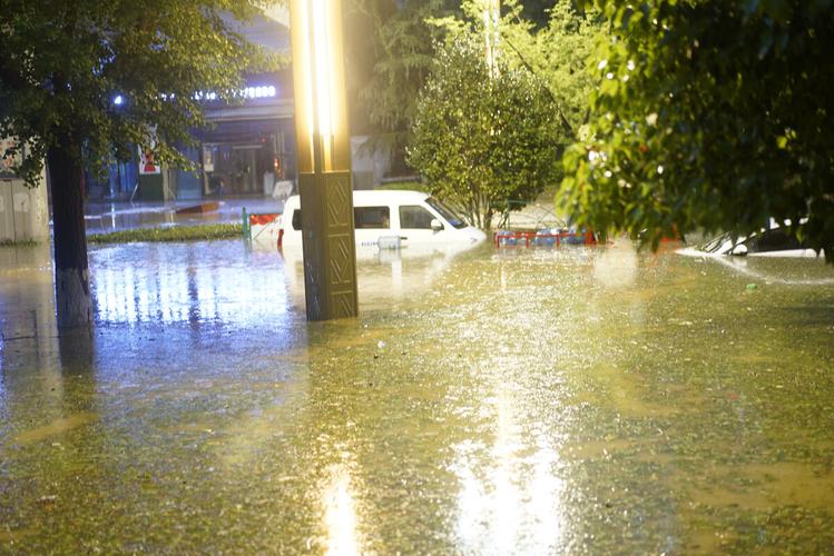 上海暴雨，黑夜中巨大闪电击地，暴雨给当地带来了哪些影响？