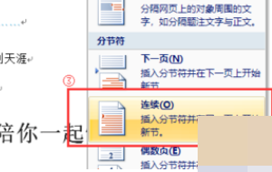 word如何分节