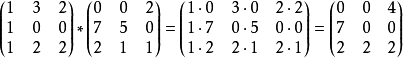 matlab 计算两个矩阵相乘