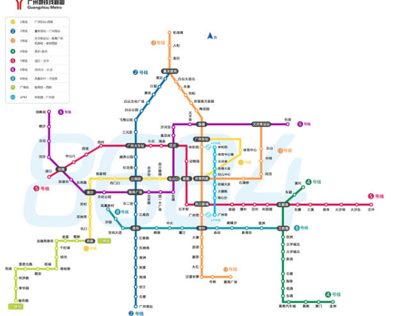 广州地铁路线图