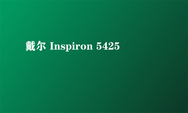 戴尔 Inspiron 5425