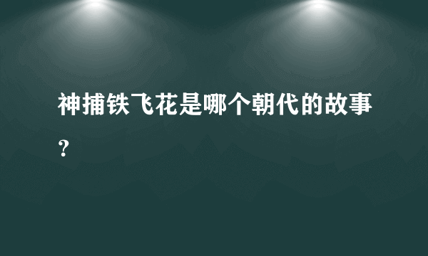 神捕铁飞花是哪个朝代的故事？