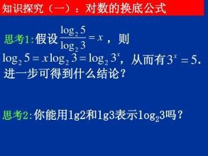 对数函数的换底公式是什么