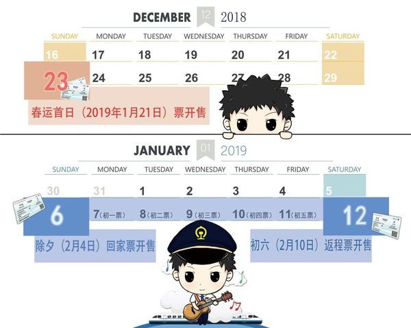 2019春运火车票什么时候开始