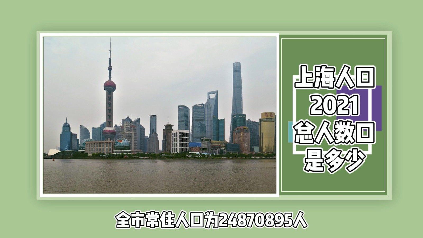 上海人口2021总人数口是多少？