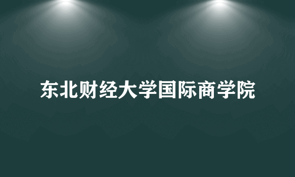 东北财经大学国际商学院