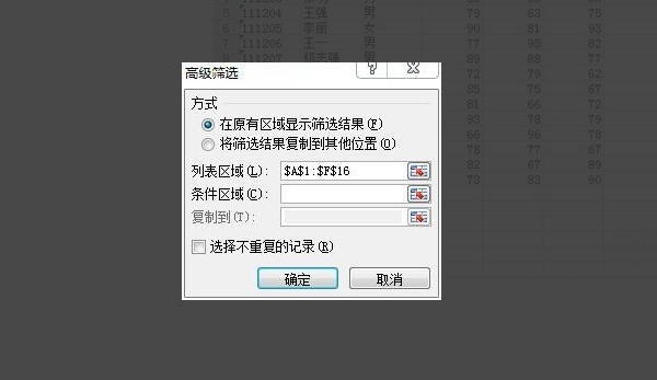 Excel2010高级筛选怎么使用？