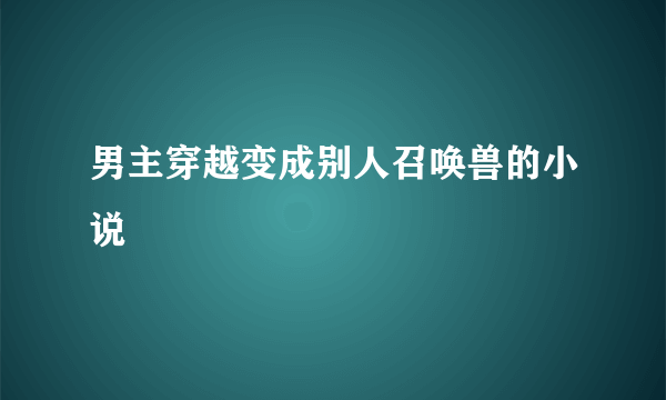 男主穿越变成别人召唤兽的小说