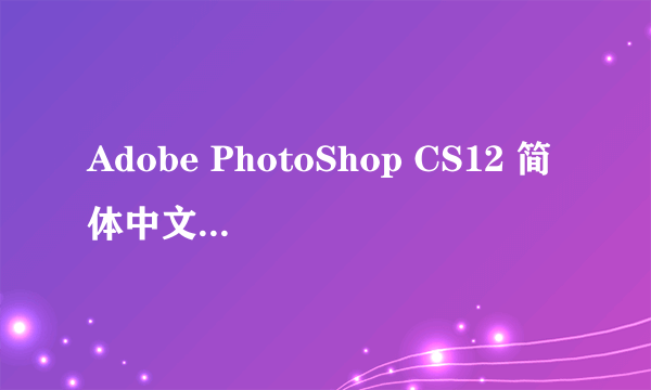 Adobe PhotoShop CS12 简体中文正式版(免激活)