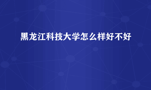 黑龙江科技大学怎么样好不好