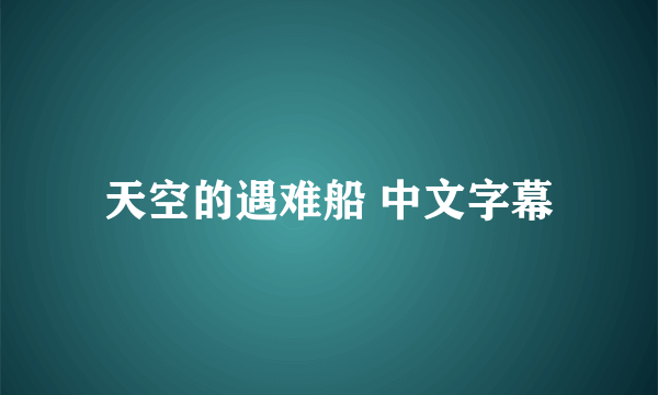 天空的遇难船 中文字幕