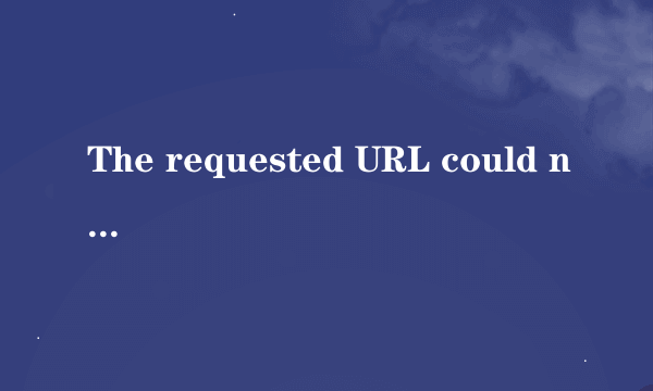 The requested URL could not be retrieved