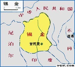 锡金地图