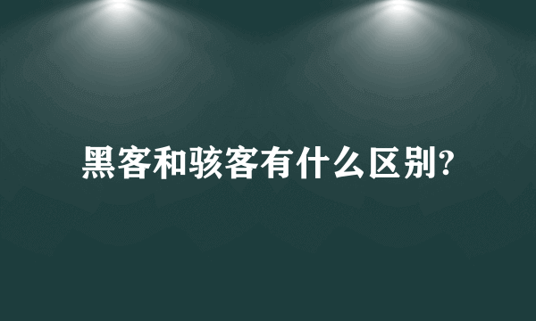 黑客和骇客有什么区别?